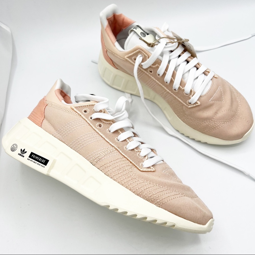 Adidas GEODIVER PRIMEBLUE Sneaker SHOES Size 7.5 Pink Blush & Cream NEW